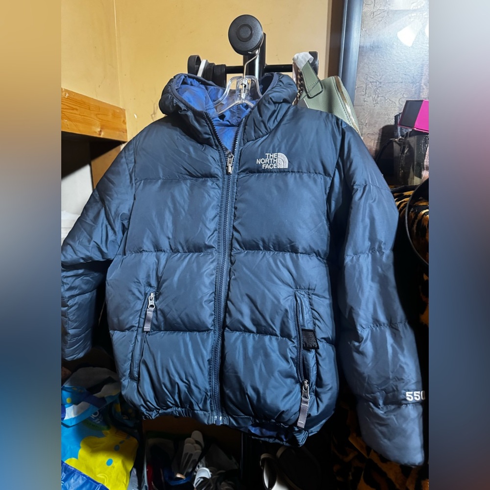 The North Face Kids Navy Puffer Coat